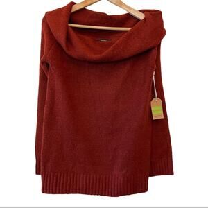 Forever 21 NWOT Off Shoulder Orange Sweater Medium